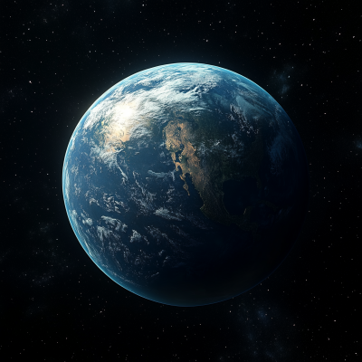 3D Earth in Space