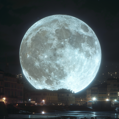 Full Moon in Genova