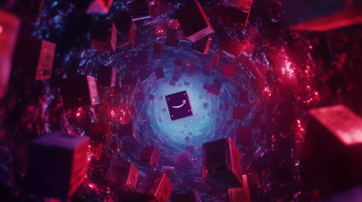 Boxes in a Dark Wormhole