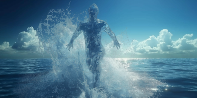 Water Humanoid Jumping