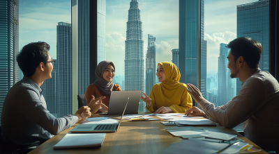 Business Meeting Overlooking KLCC