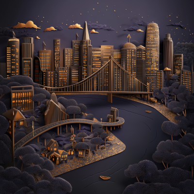 San Francisco Skyline Illustration