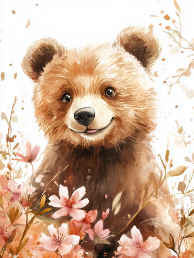 Dreamy Brown Bear