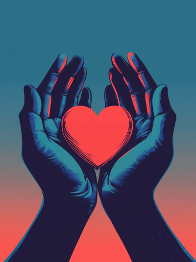 Hands Holding Heart