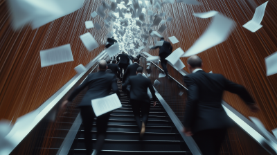 Chaotic Office Staircase