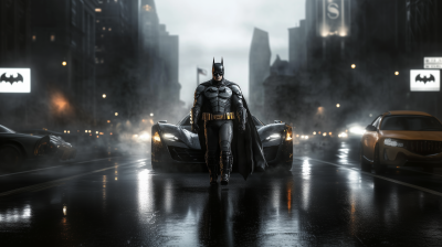 Batman Exiting Vehicle