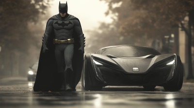 Batman Exiting the Vehicle