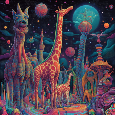 Trippy World of Tall Animals