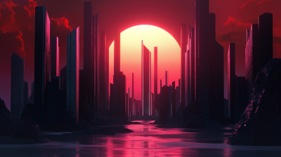 Futuristic City on Distant Planet