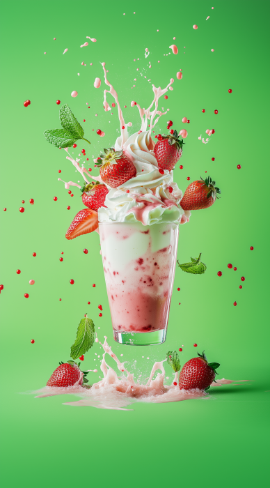 Vibrant Milkshake Delight