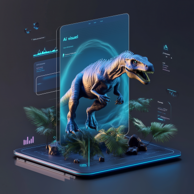 3D UX UI Design of Evolution