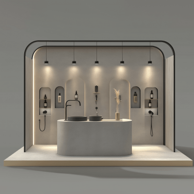 3D Booth Design for Taps and Showerheads