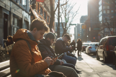 People on a Bench