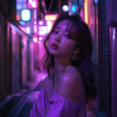 Cyberpunk Alley Portrait