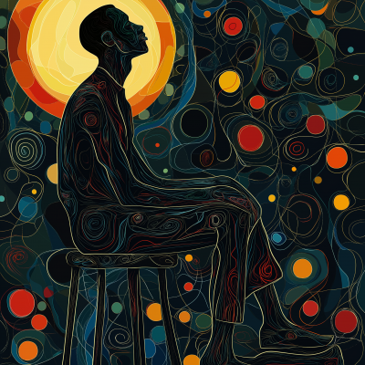 Serene African Man