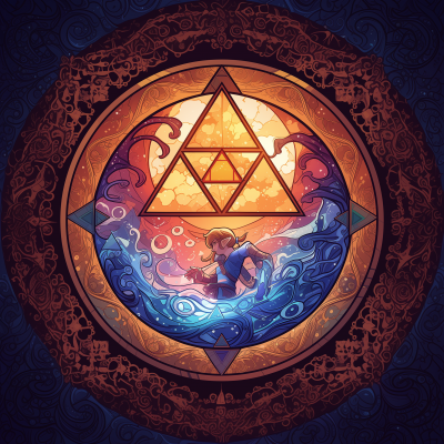 Triforce Stained Glass