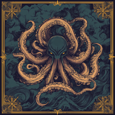 Mythical Kraken Illustration