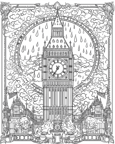 Big Ben Coloring Page