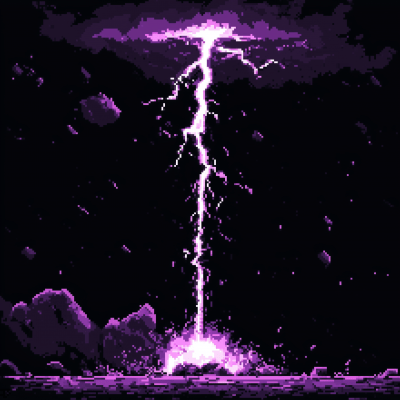 Lightning Pixel Art