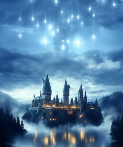 Hogwarts Castle at Night