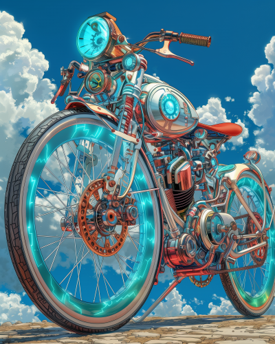 Retro Futuristic Bike