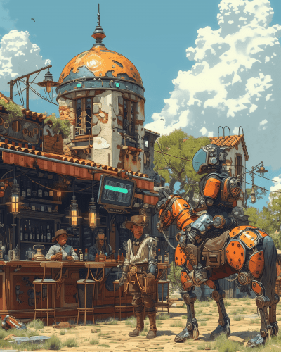 Bustling Saloon in Novigrad