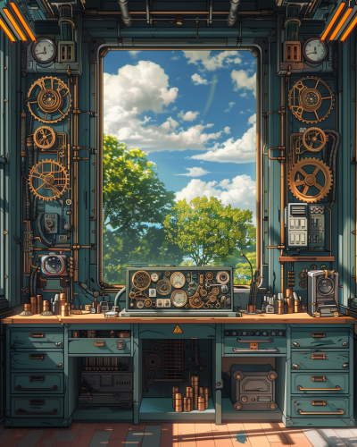 Steampunk Inventor’s Workshop