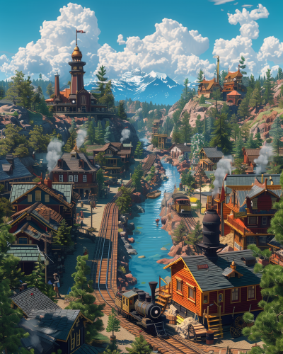 Tidalpunk River in the Wild West