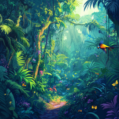 Vibrant Jungle Adventure