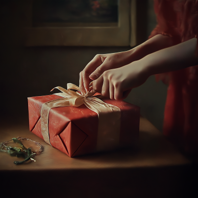 Gift Unwrapping Moment