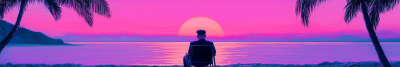 Psychedelic Beach Scene