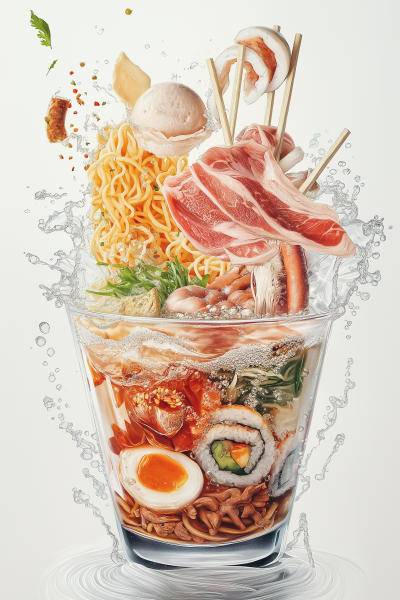 Hyper Realistic Cup of Ramen