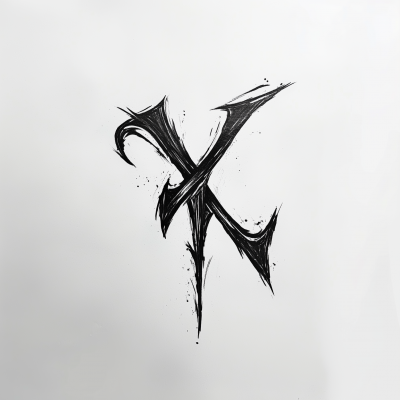 Minimalist YK Tattoo Design