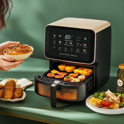 Woman with Air Fryer