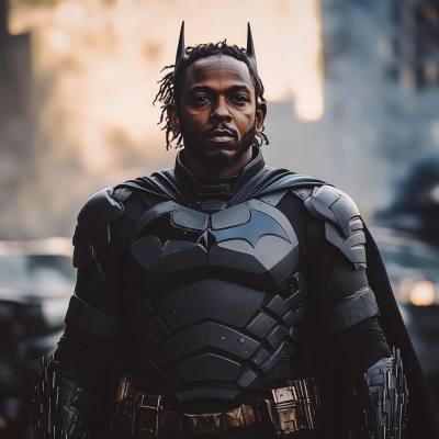 Kendrick Lamar in Batman Suit