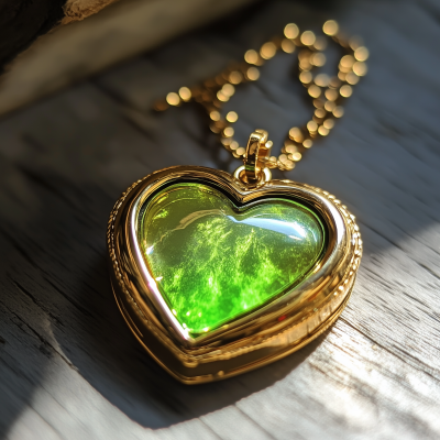 Golden Heart Locket