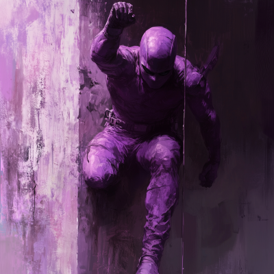 Daredevil in Purple Suit