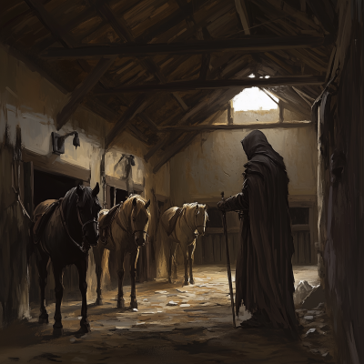 Medieval Stable Interior