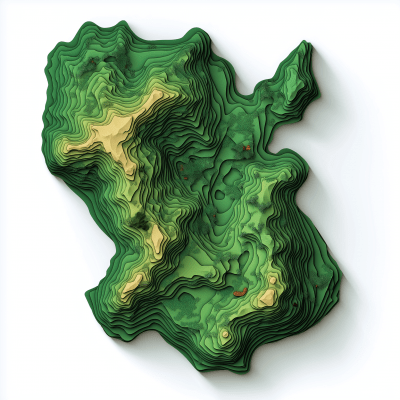 Topographic Map of Curacao