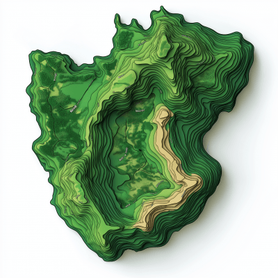 Topographic Map of Curacao