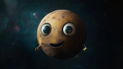 Pluto Puppet in Space