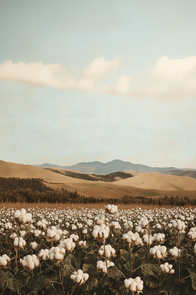 Lush Cotton Field