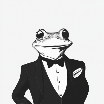 Frog Man in Dinner Dress