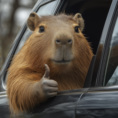 Capybara Thumbs Up