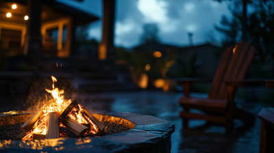 Relaxing by the Firepit
