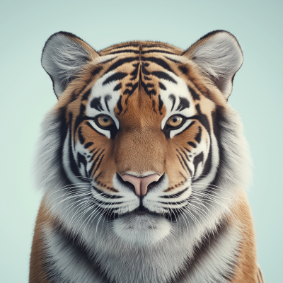 Dynamic Tiger Portrait