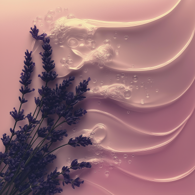 Lavender and Ocean Waves