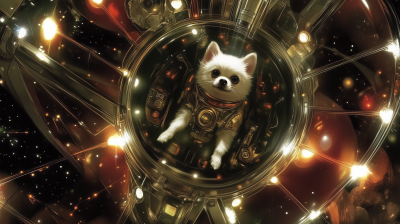 Pomeranian in Space