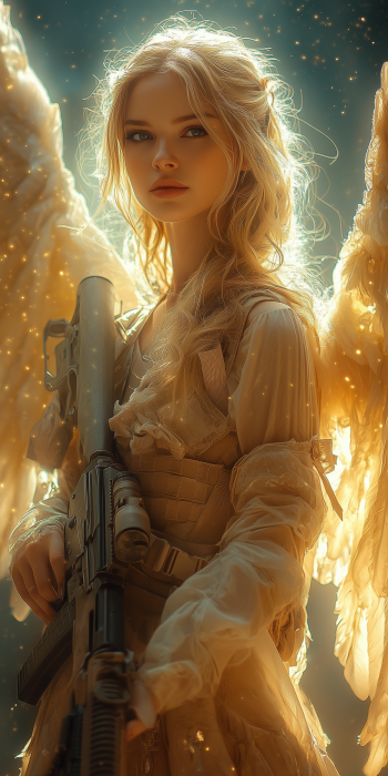 Heavenly Angel with Weapon