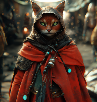 Mystical Red Fur Tabaxi